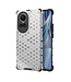 SoFetch Grijs Valbestendig Honingraat Hybride Hoesje voor de Oppo Reno10 Pro