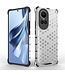 SoFetch Grijs Valbestendig Honingraat Hybride Hoesje voor de Oppo Reno10 Pro