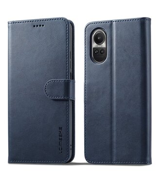 Lc. Imeeke Blauw Stijlvol Bookcase Hoesje Oppo Reno10 Pro