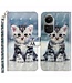 SoFetch  Kitten Bookcase Hoesje met Polsbandje voor de Oppo Reno10 Pro