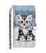 SoFetch  Kitten Bookcase Hoesje met Polsbandje voor de Oppo Reno10 Pro