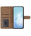 SoFetch Grijs Lijnen Bookcase Hoesje met Polsbandje voor de Oppo Reno10 Pro