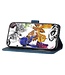 SoFetch Blauw Vlinders Bookcase Hoesje met Polsbandje voor de Oppo Reno10 Pro