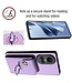 SoFetch Paars Pasjeshouder Ring Houder Hybride Hoesje voor de Oppo Reno10 Pro