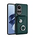 SoFetch Groen Pasjeshouder Ring Houder Hybride Hoesje voor de Oppo Reno10 Pro