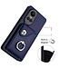 SoFetch Saffierblauw Pasjeshouder Ring Houder Hybride Hoesje voor de Oppo Reno10 Pro