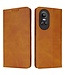 SoFetch Lichtbruin Magnetisch Elegant Bookcase Hoesje voor de Oppo Reno10 Pro