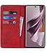 SoFetch Rood Magnetisch Elegant Bookcase Hoesje voor de Oppo Reno10 Pro