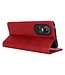 SoFetch Rood Magnetisch Elegant Bookcase Hoesje voor de Oppo Reno10 Pro