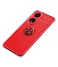 SoFetch Rood Ring Houder TPU Hoesje voor de Oppo Reno8 T