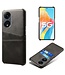 SoFetch Zwart Pasjeshouder Stijlvol Hardcase Hoesje voor de Oppo Reno8 T