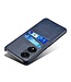SoFetch Blauw Pasjeshouder Stijlvol Hardcase Hoesje voor de Oppo Reno8 T