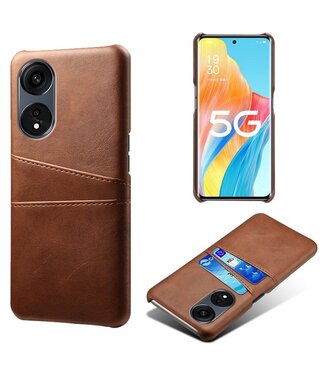 SoFetch Bruin Pasjeshouder Stijlvol Hardcase Hoesje Oppo Reno8 T