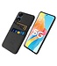 SoFetch Zwart Pasjeshouder Stoffen Hardcase Hoesje voor de Oppo Reno8 T