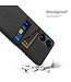 SoFetch Zwart Pasjeshouder Stoffen Hardcase Hoesje voor de Oppo Reno8 T