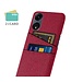 SoFetch Rood Pasjeshouder Stoffen Hardcase Hoesje voor de Oppo Reno8 T