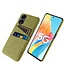 SoFetch Geel Pasjeshouder Stoffen Hardcase Hoesje voor de Oppo Reno8 T