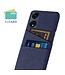 SoFetch Blauw Pasjeshouder Stoffen Hardcase Hoesje voor de Oppo Reno8 T