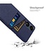 SoFetch Blauw Pasjeshouder Stoffen Hardcase Hoesje voor de Oppo Reno8 T
