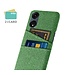 SoFetch Groen Pasjeshouder Stoffen Hardcase Hoesje voor de Oppo Reno8 T