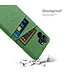 SoFetch Groen Pasjeshouder Stoffen Hardcase Hoesje voor de Oppo Reno8 T