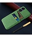 SoFetch Groen Pasjeshouder Stoffen Hardcase Hoesje voor de Oppo Reno8 T