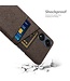 SoFetch Bruin Pasjeshouder Stoffen Hardcase Hoesje voor de Oppo Reno8 T