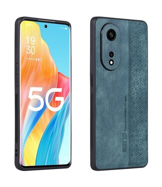 Azns Groen Geometrisch Hybride Hoesje Oppo Reno8 T