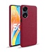 SoFetch Rood Effen Stoffen Hardcase Hoesje voor de Oppo Reno8 T