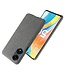 SoFetch Grijs Effen Stoffen Hardcase Hoesje voor de Oppo Reno8 T
