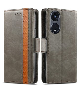 SoFetch Grijs Modern Bookcase Hoesje Oppo Reno8 T