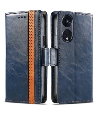 SoFetch Donkerblauw Modern Bookcase Hoesje Oppo Reno8 T