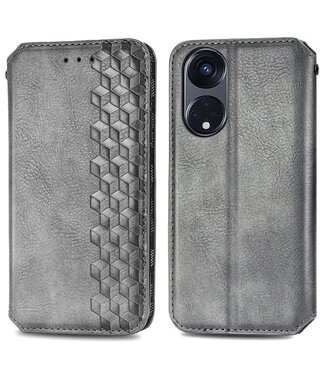 SoFetch Grijs Ruiten Bookcase Hoesje Oppo Reno8 T