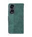 SoFetch Groen Geometrisch Bookcase Hoesje met Polsbandje voor de Oppo Reno8 T