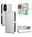 SoFetch Zilver Stippen Bookcase Hoesje met Polsbandje voor de Oppo Reno8 T