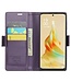 Paars RFID Pasjeshouder Bookcase Hoesje voor de Oppo Reno8 T