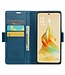 CaseMe Blauw RFID Pasjeshouder Bookcase Hoesje voor de Oppo Reno8 T
