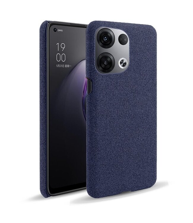 SoFetch Blauw Krasbestendig Effen Hybride Hoesje voor de Oppo Reno 8 Pro