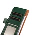 Khazneh Groen Magnetisch Litchee Bookcase Hoesje voor de Oppo Reno 8 Pro
