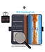 Khazneh Blauw Magnetisch Litchee Bookcase Hoesje voor de Oppo Reno 8 Pro