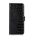 SoFetch Zwart Krokodillen Bookcase Hoesje voor de Oppo Reno 8 Pro