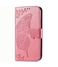 SoFetch Roze Vlinder Bookcase Hoesje voor de Oppo Reno 8 Pro