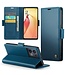 CaseMe Blauw RFID Bookcase Hoesje voor de Oppo Reno 8 Pro