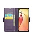 CaseMe Paars RFID Bookcase Hoesje voor de Oppo Reno 8 Pro