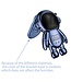 SoFetch Blauw Houder Astronaut Hybride Hoesje voor de Oppo Reno 8 Pro