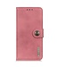 Khazneh Khazneh Roze Magnetisch Drukknoop Bookcase Hoesje voor de OnePlus Nord 2T