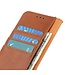 Khazneh Khazneh Bruin Magnetisch Drukknoop Bookcase Hoesje voor de OnePlus Nord 2T