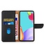 SoFetch SoFetch Zwart Nappa Textuur Bookcase Hoesje voor de OnePlus Nord 2T
