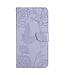 SoFetch SoFetch Lichtpaars Bloemen Vlinder Bookcase Hoesje voor de OnePlus Nord 2T