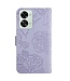 SoFetch SoFetch Lichtpaars Bloemen Vlinder Bookcase Hoesje voor de OnePlus Nord 2T
